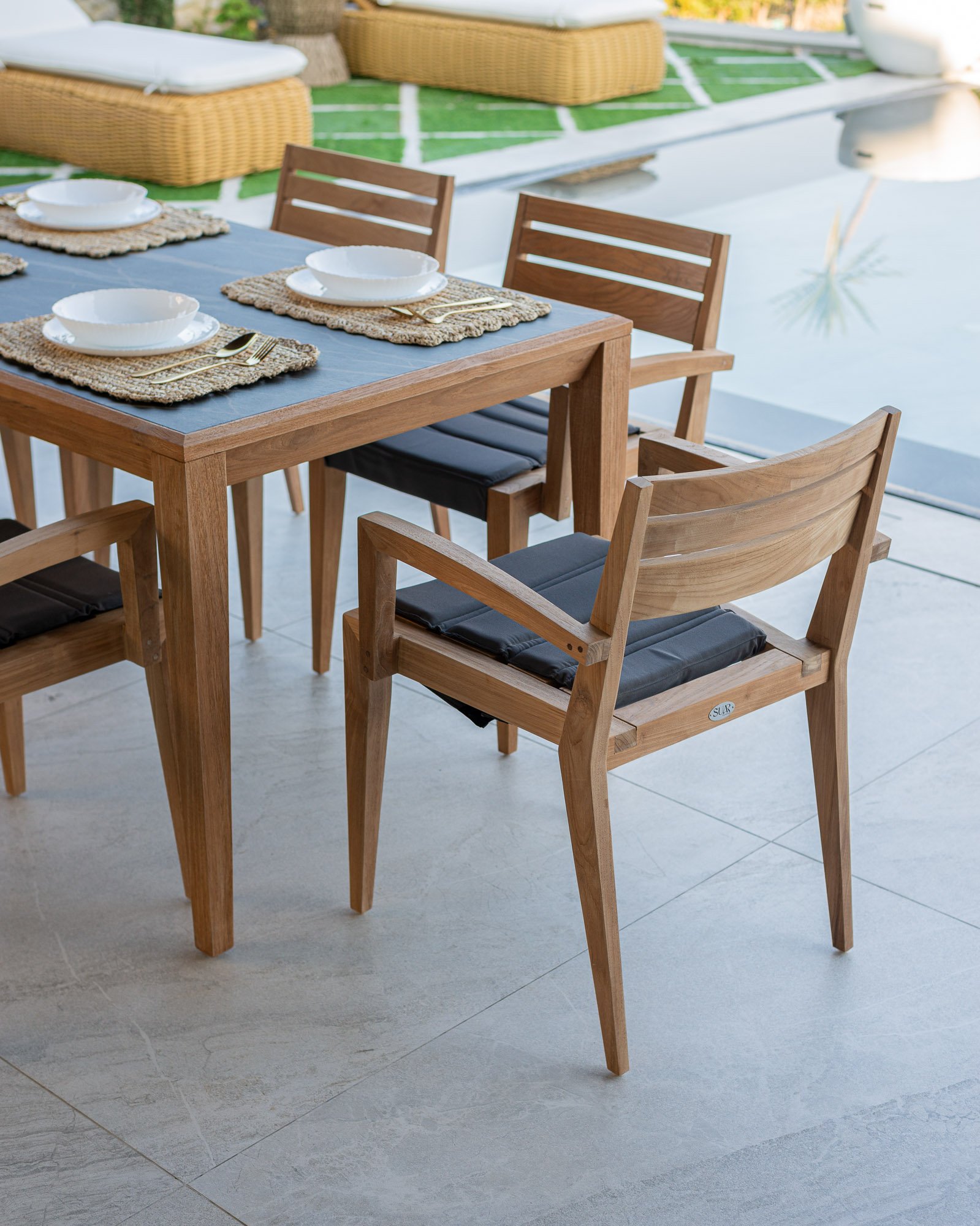 ASTRA  DINING TABLE  & CHARL ARM CHAIR Thumbnail